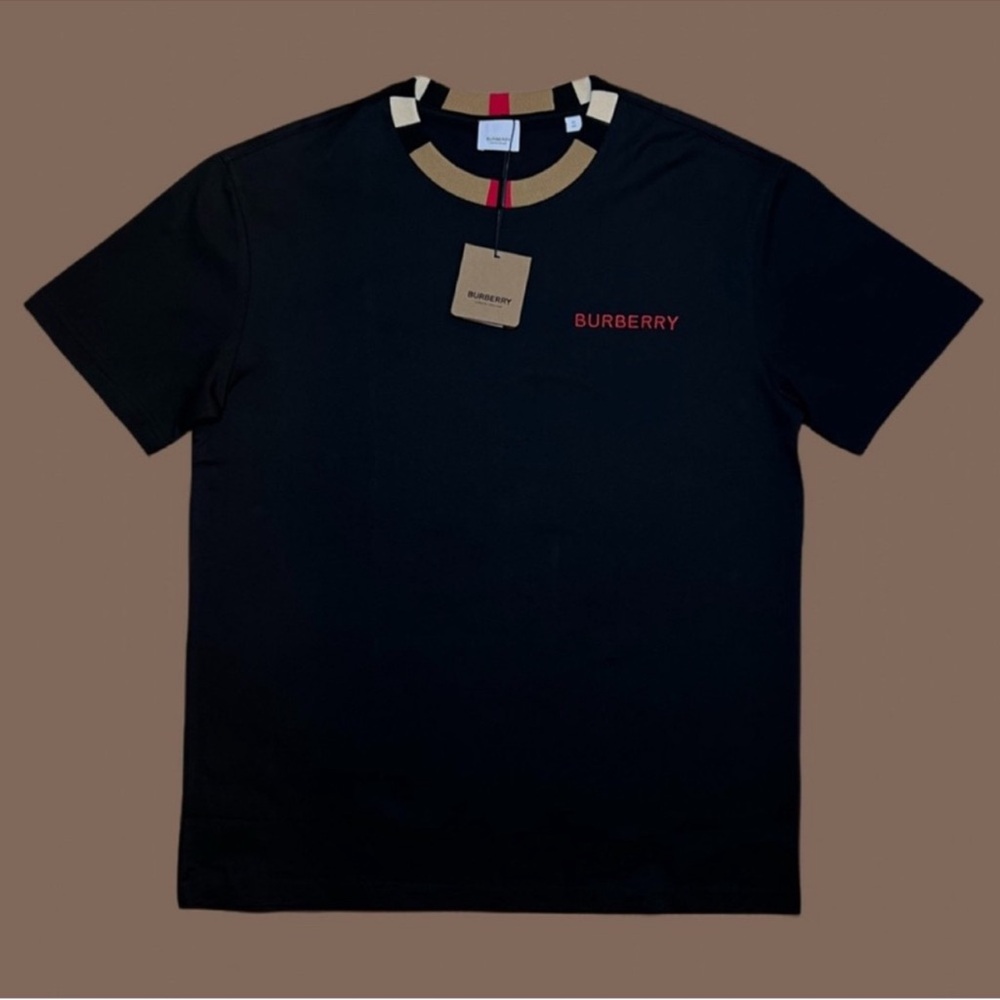 Burberry Men's Icon Stripe Collar T-shirt